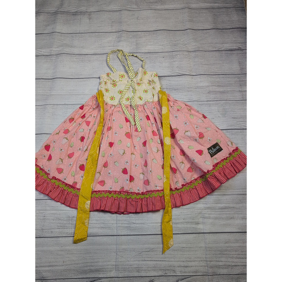 6 Matilda Jane Platinum Strawberry Ellie Dress - Picture 4 of 6